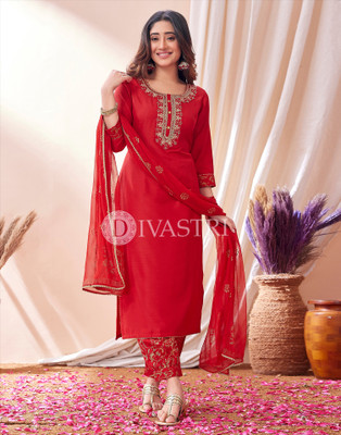 Divastri Women Kurta Pant Dupatta Set