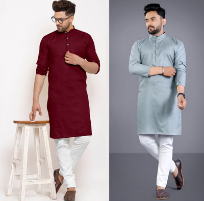 LookMakers Men Kurta Pyjama Set