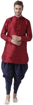 Hangup Plus Men Kurta Dhoti Pant Set