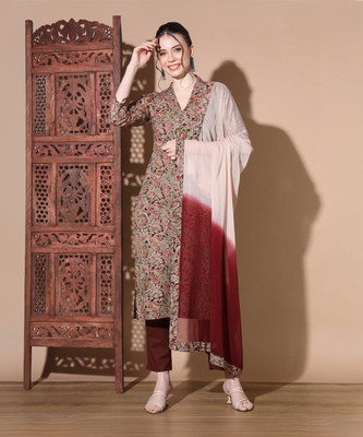 VBUYZ Women Kurta Pant Dupatta Set