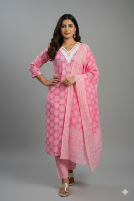 SAI DRESSES Women Kurta Pant Attached Dupatta Set