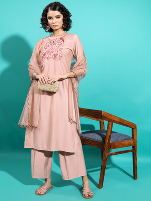 Vishudh Women Kurta Palazzo Dupatta Set