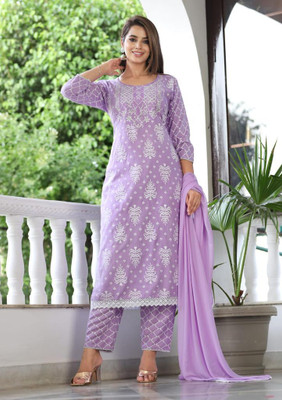 vidhya export Women Kurta Pant Dupatta Set