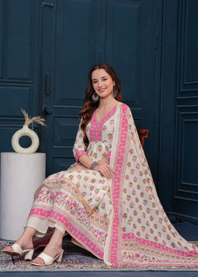 Mizaz Women Kurta Pant Dupatta Set