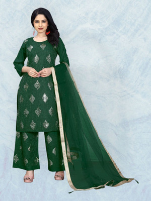 HOC's Women Kurta Palazzo Dupatta Set