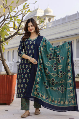 ANOUK Women Kurta Pant Dupatta Set