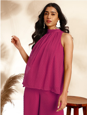 Janasya Women Ethnic Top Pant Set