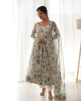 HouseOfCommon Women Ethnic Top Dupatta Set