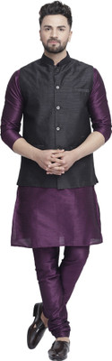 B BEN Men Kurta Pyjama Ethnic Jacket Set