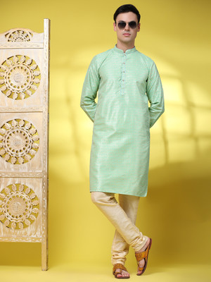 SKAVIJ Men Kurta Pyjama Set