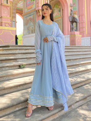 Janasya Women Kurta Dupatta Set