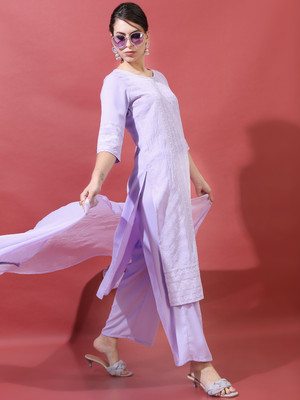 Vishudh Women Kurta Palazzo Set