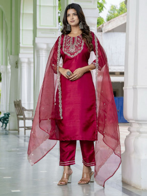 ONIYURI Women Kurti Pant Dupatta Set