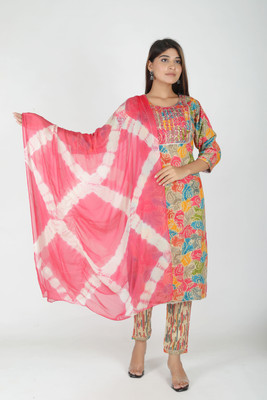 AARADHYA'S ENTERPRISES Women Kurta Palazzo Dupatta Set