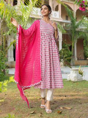 DIVYASHA Women Kurta Pant Dupatta Set