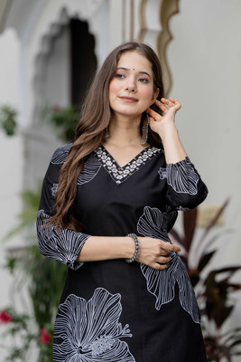 KJFAB Women Kurta Pant Set
