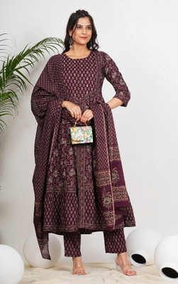 VBUYZ Floral Print Kurta, Trouser/Pant & Dupatta Set