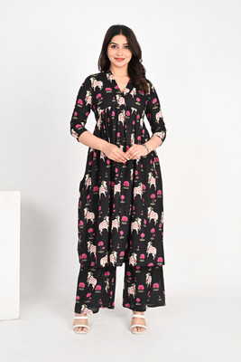 LabelRangkari Women Kurta Palazzo Set