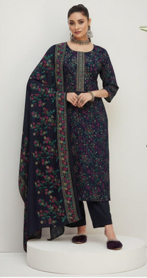 Aadhyacreations Women Kurta Pant Dupatta Set