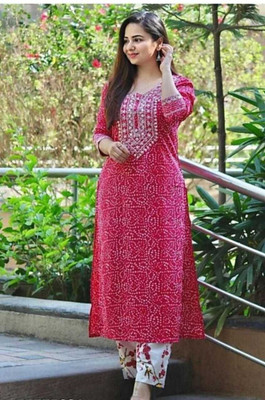 The Loomcraft Women Kurta Palazzo Set