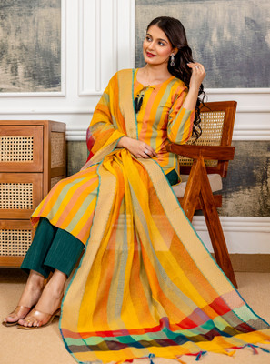 BILANZA Women Kurti Pant Dupatta Set