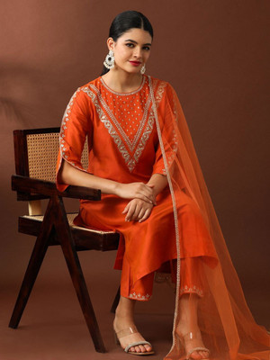 AVANSHEE Women Kurta Pant Dupatta Set