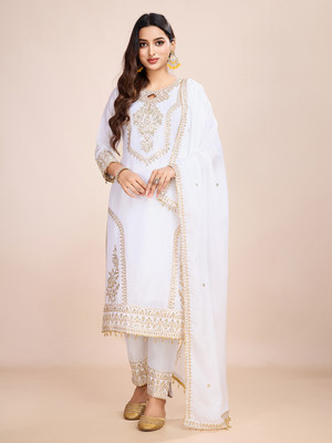 BlissWeave Women Kurta Pant Dupatta Set