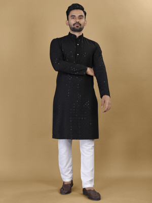 AKSHAT CREATION Men Kurta Pyjama Set