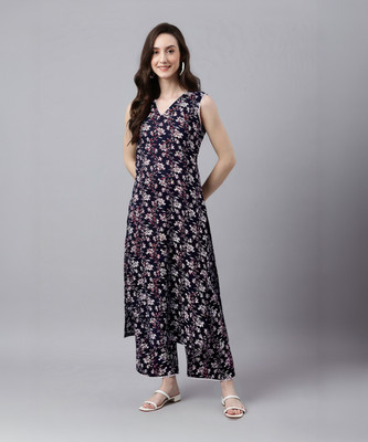 Janasya Women Kurta Pant Set
