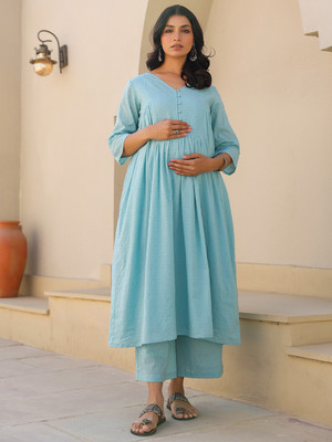 Janasya Women Kurta Pant Set