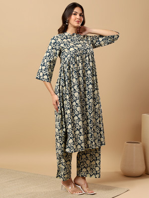 MOAJAZA Women Kurti Palazzo Set