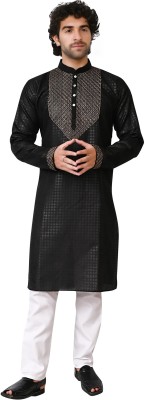 Eliq Men Embroidered Straight Kurta(Multicolor)