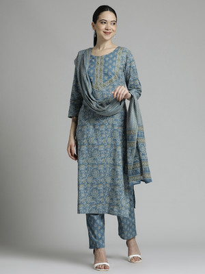 Jaipur Kurti Women Kurta Palazzo Dupatta Set
