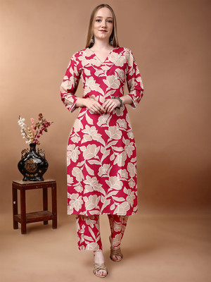 RamJanki Women Kurti Pyjama Set