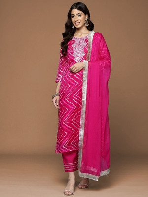 House of Pataudi Women Kurta Pant Dupatta Set
