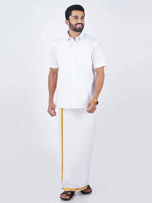 Ramraj Cotton Men Shirt Dhoti Set