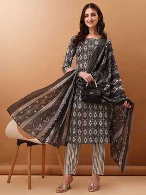 Tasrika Printed Kurta, Trouser/Pant & Dupatta Set