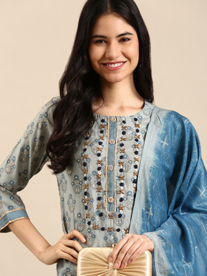 SHOWOFFFF Women Kurta Palazzo Set