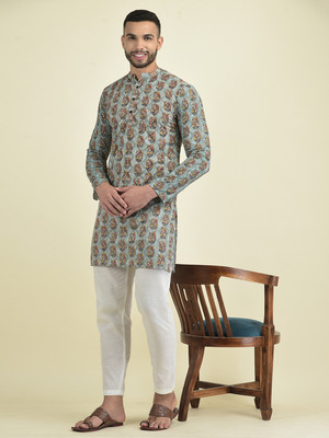 DEYANN Men Kurta Pyjama Set