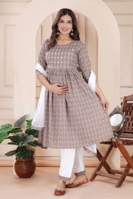 SONAVA CLUB Women Ethnic Top Pant Dupatta Set