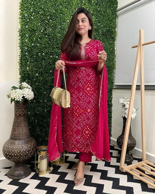 Musaniyaa feb Printed Kurta, Salwar & Dupatta Set