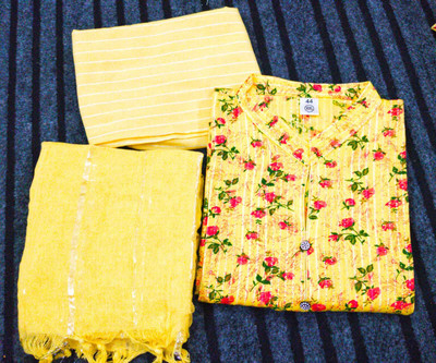 Sadiya Attire Women Shirt Pant Attached Dupatta Set