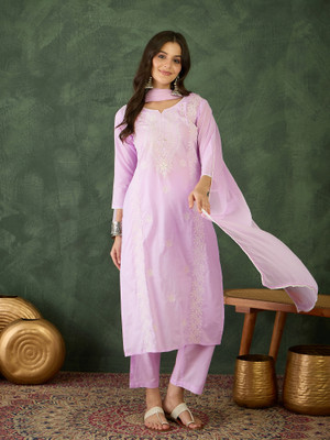 THE52 Women Kurta Pant Dupatta Set