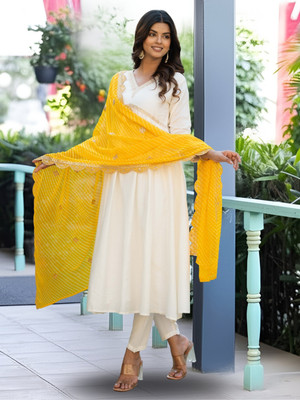 NAVLIK Women Kurta Pant Dupatta Set