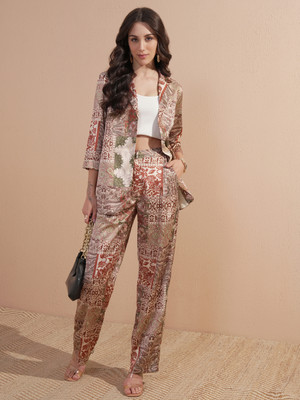 Vishudh Women Pant Ethnic Jacket Set