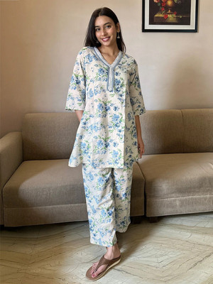 Janasya Women Ethnic Top Pant Set