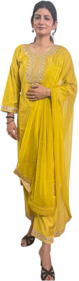 Phyoli Women Kurta Pant Dupatta Set
