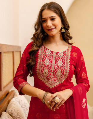 Skylee Women Kurta Pant Dupatta Set