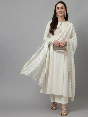 FIORRA Women Kurta Palazzo Dupatta Set
