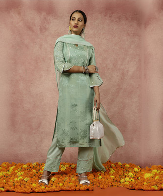 Jaipur Kurti Women Kurta Palazzo Dupatta Set